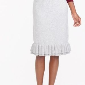 J.Crew factory NWOT ruffle sweater skirt